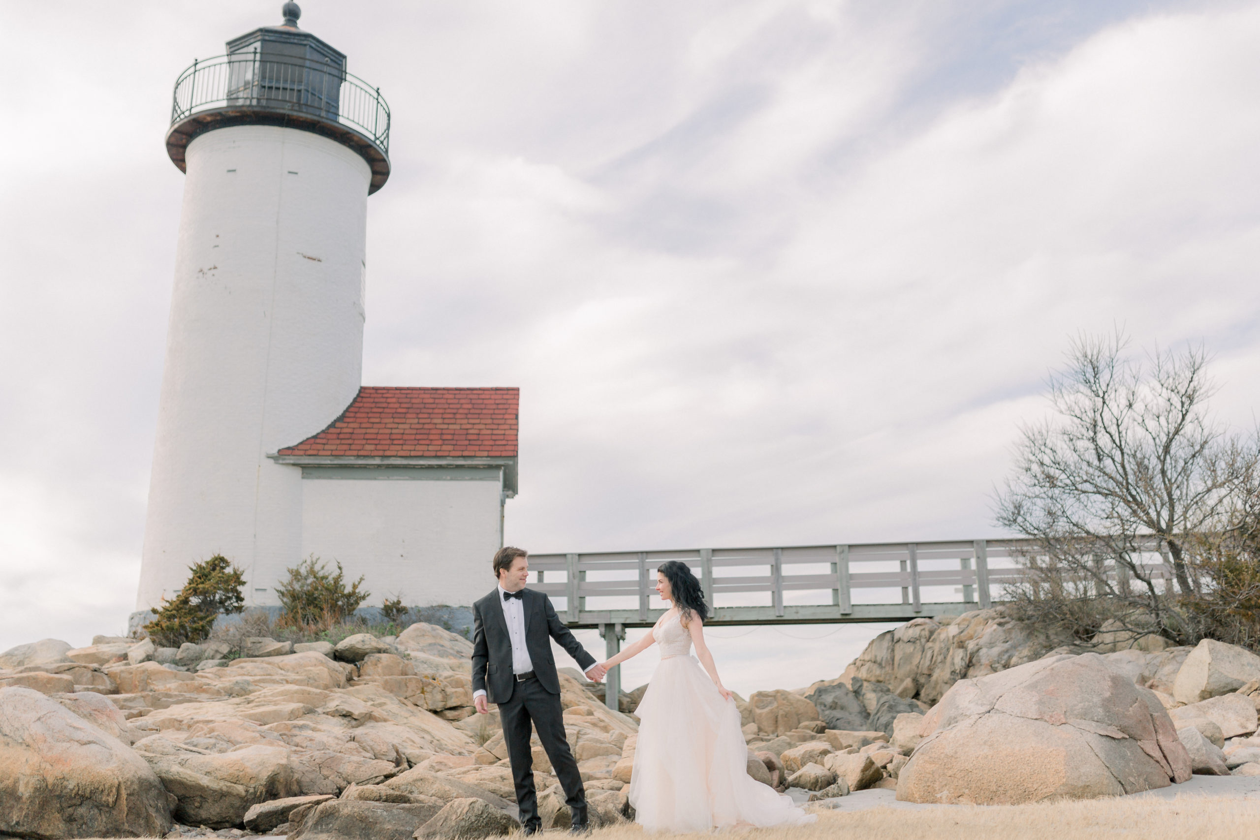 Annisquam Habor Lighthouse Elopement and wedding